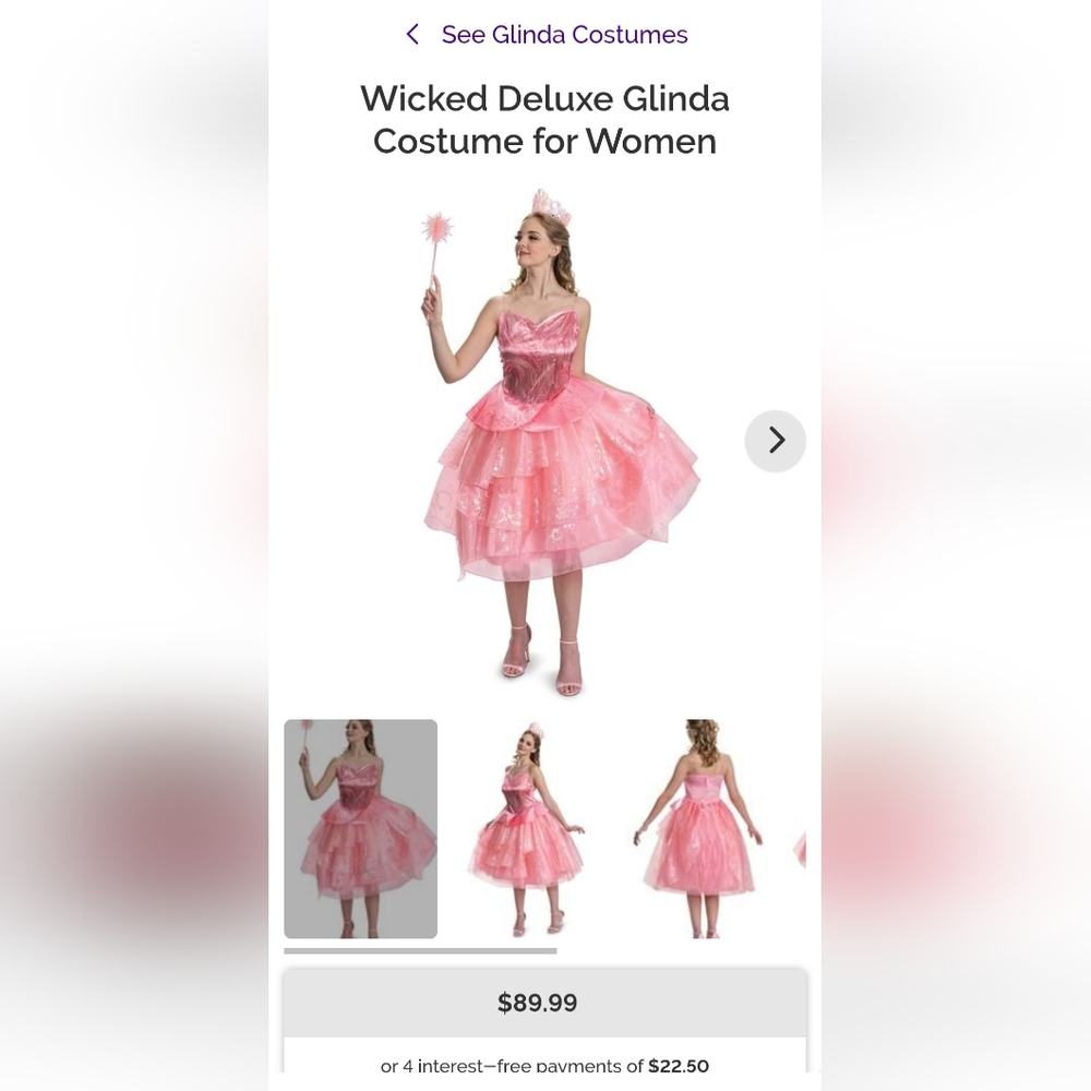 Disguise Pink Glinda Deluxe Costume for Women